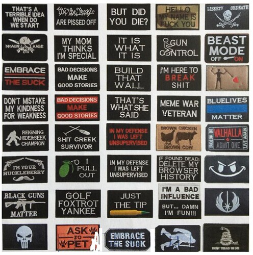 Made of English letters embroidered cloth stickers three-dimensional Velcro, personalized English letters Velcro badges morale badges