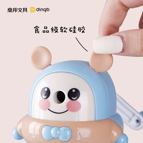 Dingbang Pencil Sharpener Children's Pencil Sharpener Cartoon Pencil Sharpener Stationery Automatic Hand-cranked Pencil Sharpener Wholesale Pencil Sharpener