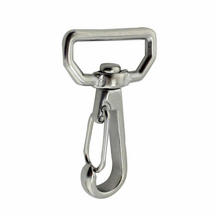 不锈钢旋转钩 箱包扣 背包扣 织带弹簧钩 简易方环万向钩 方环钩