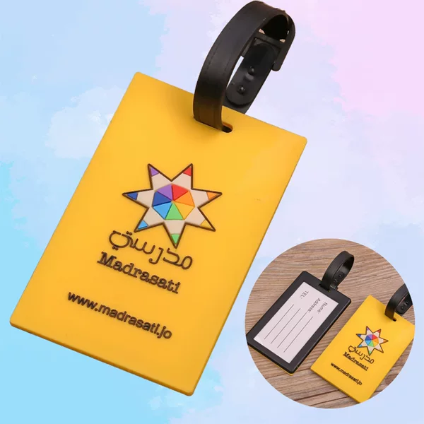 PVC soft rubber luggage tag color printing luggage tag special-shaped logo aircraft tag tag