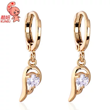 Аксессуар, платиновые серьги с цирконом, Aliexpress, ebay, 18 карат