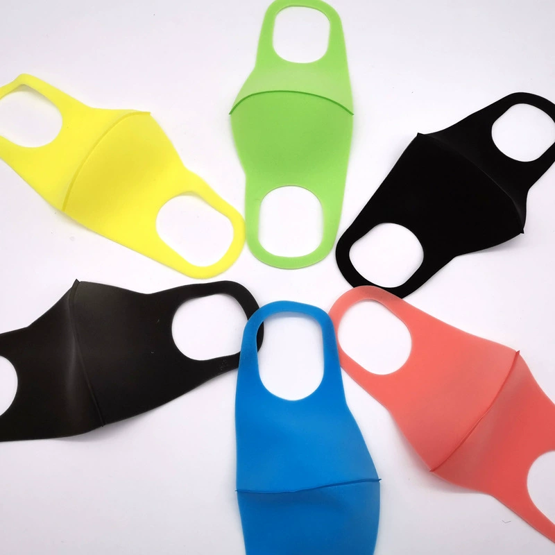 Многоразовые маски для взрослых из губчатого материала: моющиеся, пылезащитные, дышащие, объемные, в индивидуальной упаковке, полиуретановые, разноцветные.