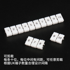 Manufacturer UK terminal block universal accessories attachment ZB5 ZB6 ZB8 ZB10 blank number marking strip