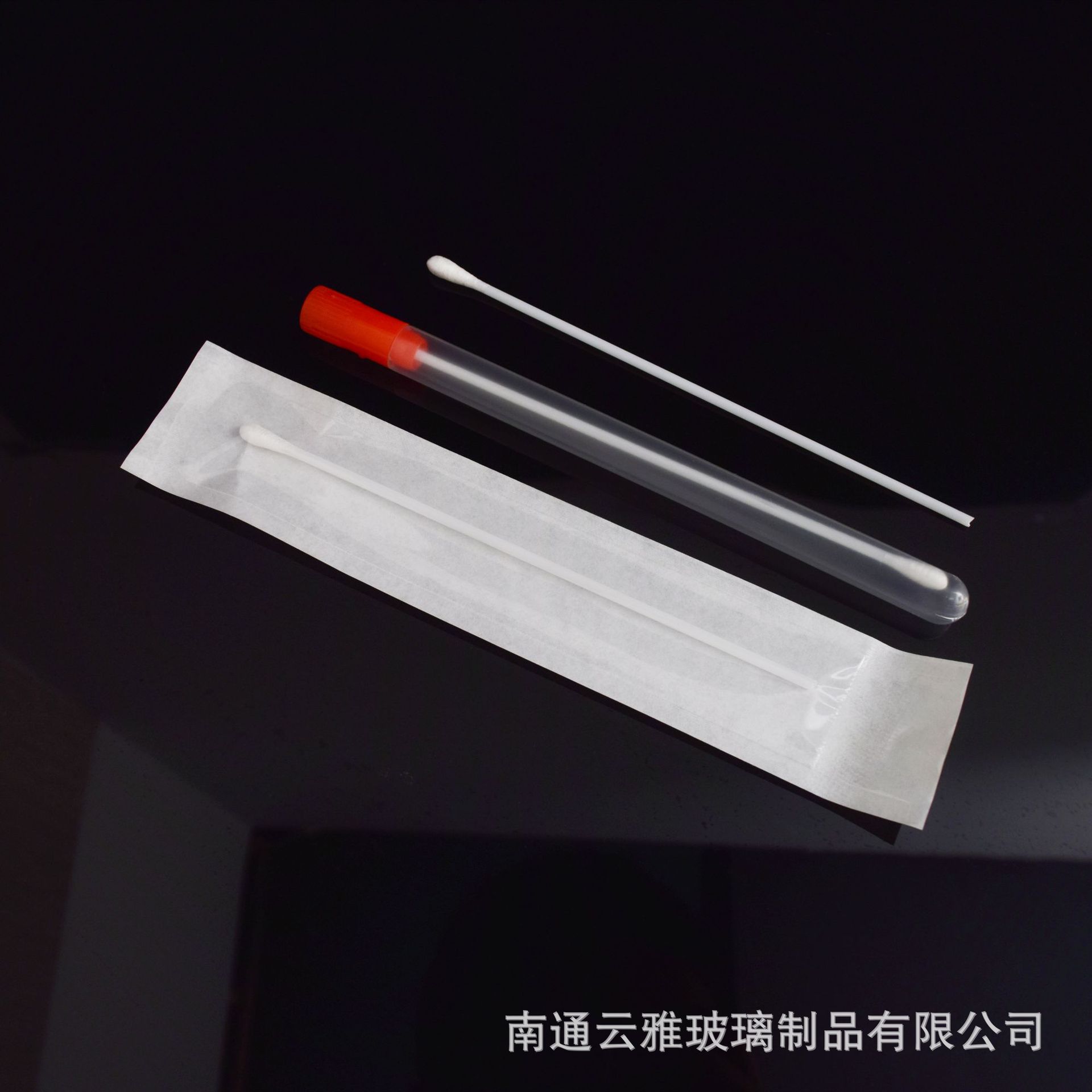 云雅厂家供应植绒棉签可折断可配拭子管PP材质现货批发