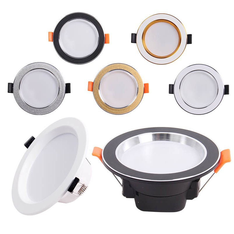 Hogar downlight de 2,5 pulgadas lámpara de techo LED 3W5W agujero 8cm agujero de la lámpara de 2 pulgadas pequeño downlight decoración del hogar ojo de ganado agujero de la lámpara