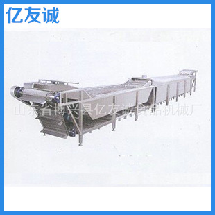 厂家供应15000*1100*1300mm不锈钢蔬菜漂烫冷却连体机