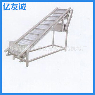 厂家供应不锈钢网带输送机食品安全设备提升机物流爬坡皮带提升机