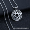 Metal necklace suitable for men and women hip-hop style stainless steel, pendant, accessory, Korean style