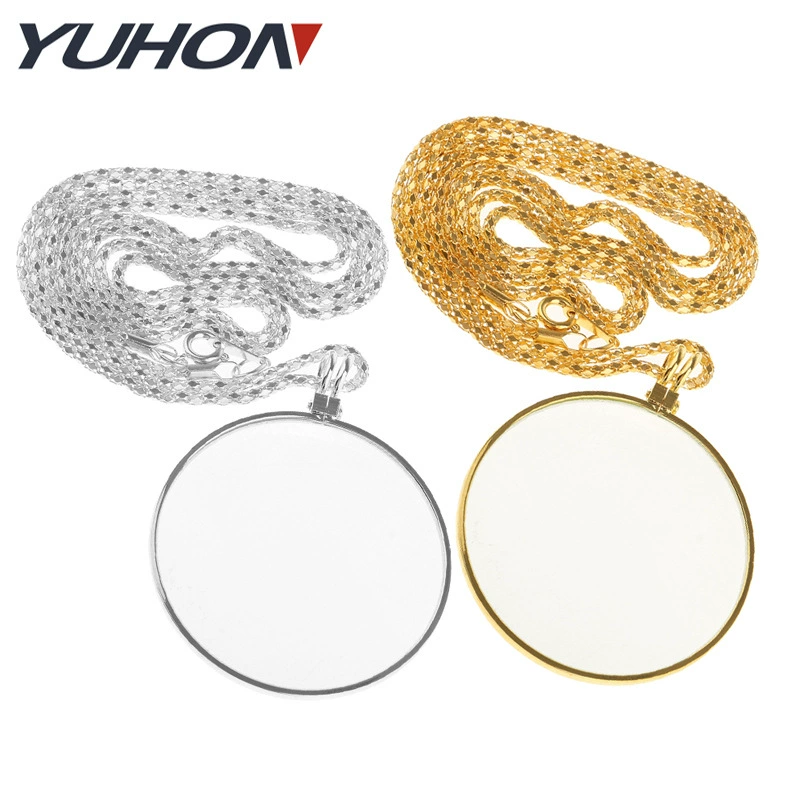 Taobao AliExpress Amazon популярное ожерелье из цинкового сплава, пять раз читающее газету, подвесной креативный подарок, увеличительное стекло