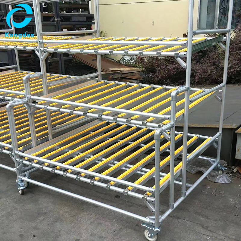 厂家定制线棒流利式货架 仓储车间重型金属线流利式货架批发