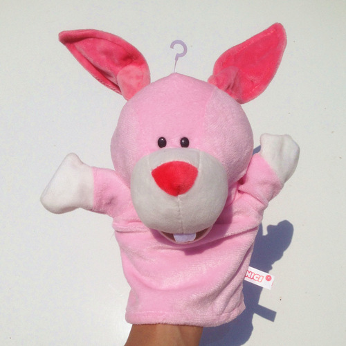 Animal hand puppet gloves, mouth-moving plush toys, ventriloquism comfort hand puppets, children's early education kindergarten storytelling