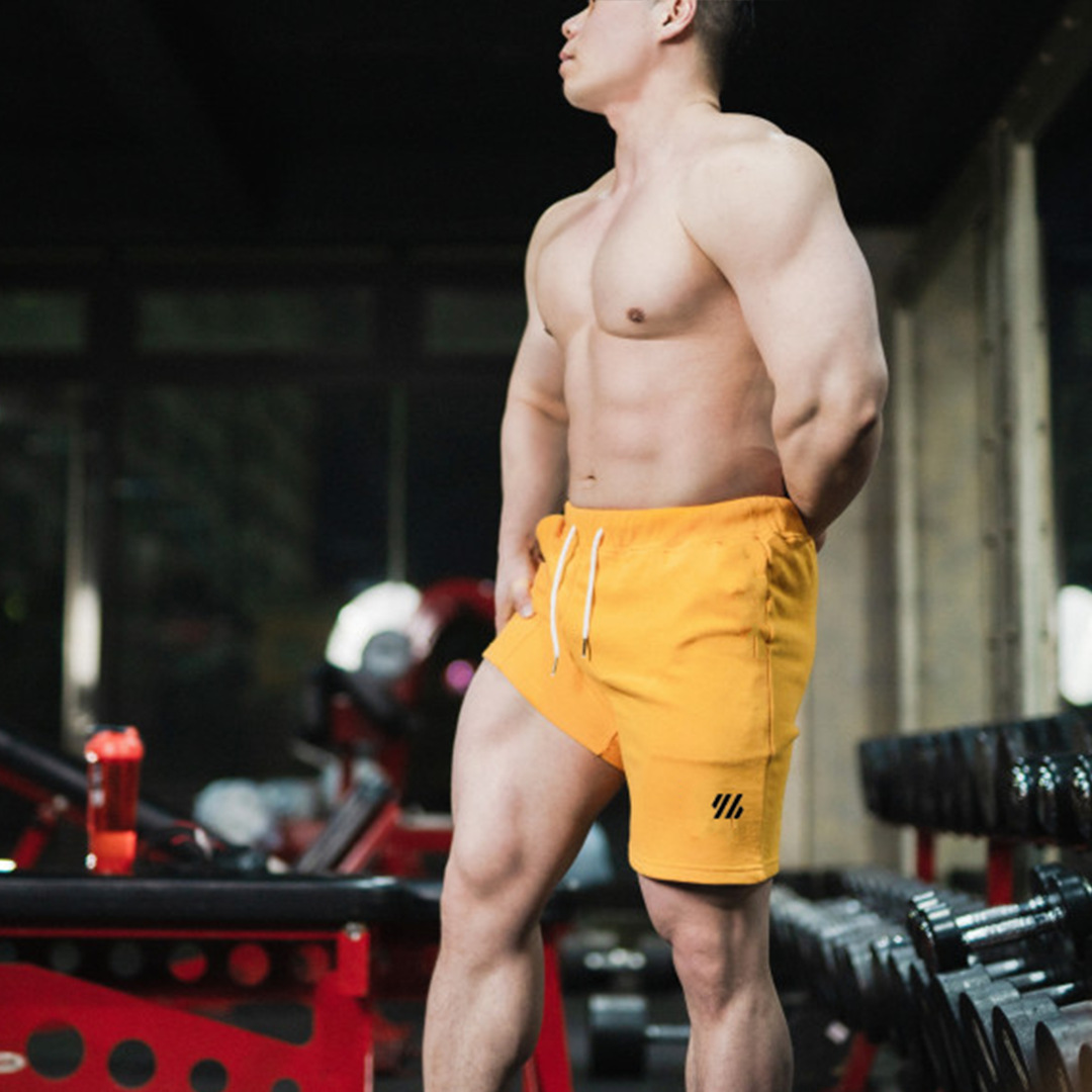 Men's Plus Size Athletic Shorts Pure Cotton Breathable Five Point Pants For Muscle Training Summer Running Trendy_viptrois.com