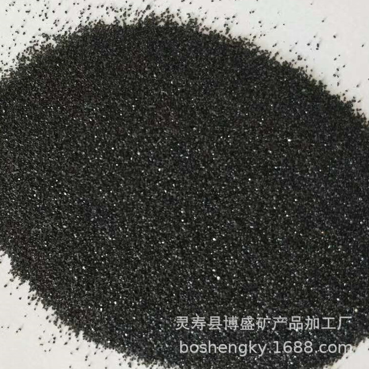 供应喷砂除锈金刚砂 棕刚玉黑金沙亮黑砂 透水砖用金刚砂地坪骨料