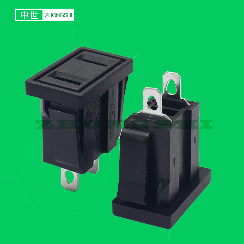 国标二孔 国标两插两孔两扁两脚座子 10A250V CCC认证 AC电源插座