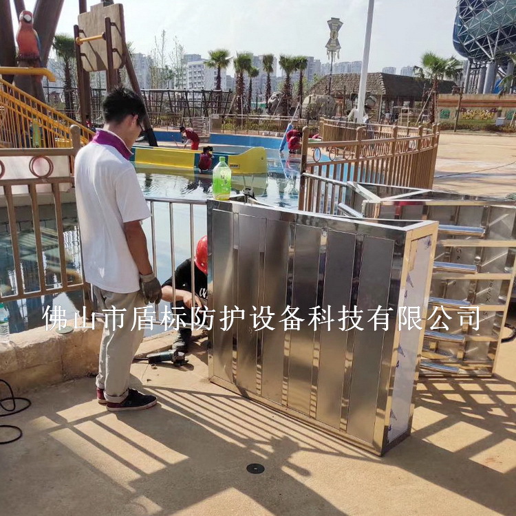 盾标防护车站出入口单向门 自助通道旋转闸 手推单限滚动闸