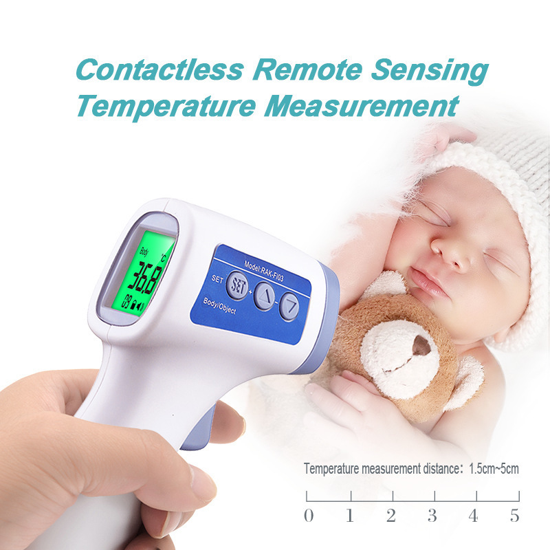 Foreign Trade Export Chinese and English Forehead Thermometer Non-Contact Infrared Thermometer Thermometer Thermometer Gun Ce