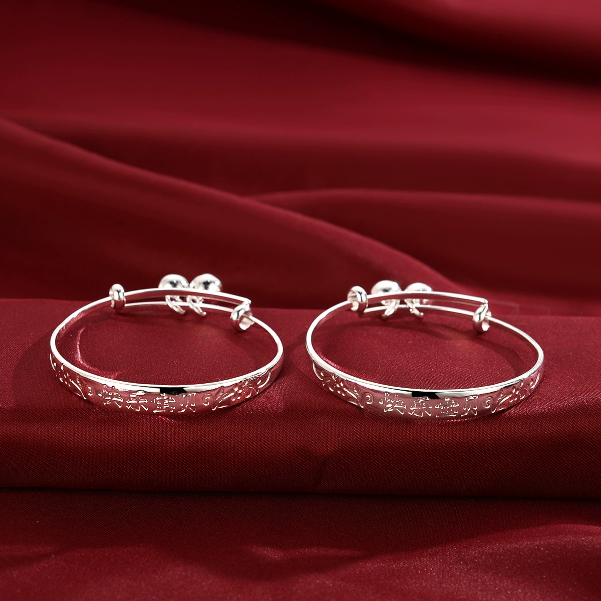 Children's silver bracelet, longevity lock, Birthday gift