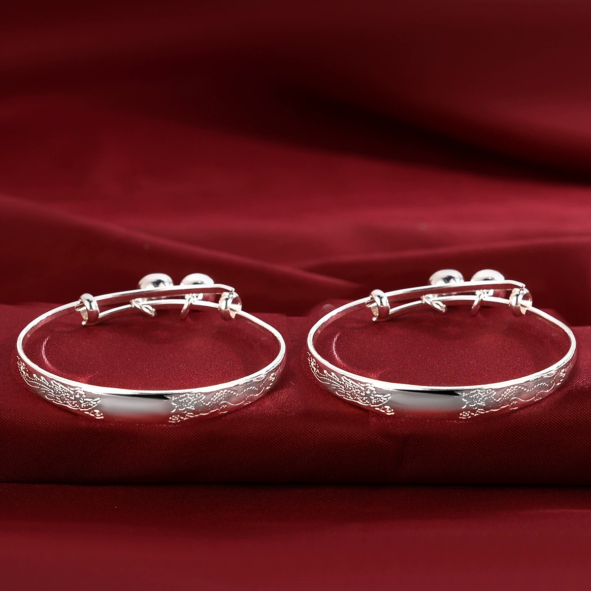 Children's silver bracelet, longevity lock, Birthday gift