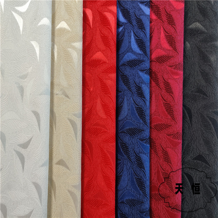 H-9007#秋冬亮丝叶子提花 女子连衣裙礼服改良旗袍马甲手作面料