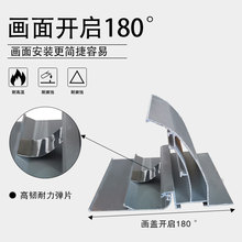 拉布灯箱型材户外室内软膜灯箱铝型材侧开启刀刮布灯箱铝合金边框