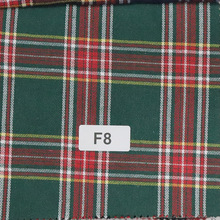苏格兰风格红色涤棉色织格子黑红红色圣诞元素红绿法兰绒格子布