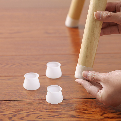 Wholesale 4 pack wear-resistant, noise-reducing, silent elastic table foot pads, chair stool sofa anti-slip table leg protection cover