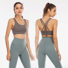 lululemonSWIFT背心瑜伽服上衣運動內衣交叉文胸美背帶胸墊 帶標