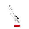 Stainless steel 304 spoon thickened home soup spoon Chinese cute children flat food meal spoon spoon long handle stirred spoon