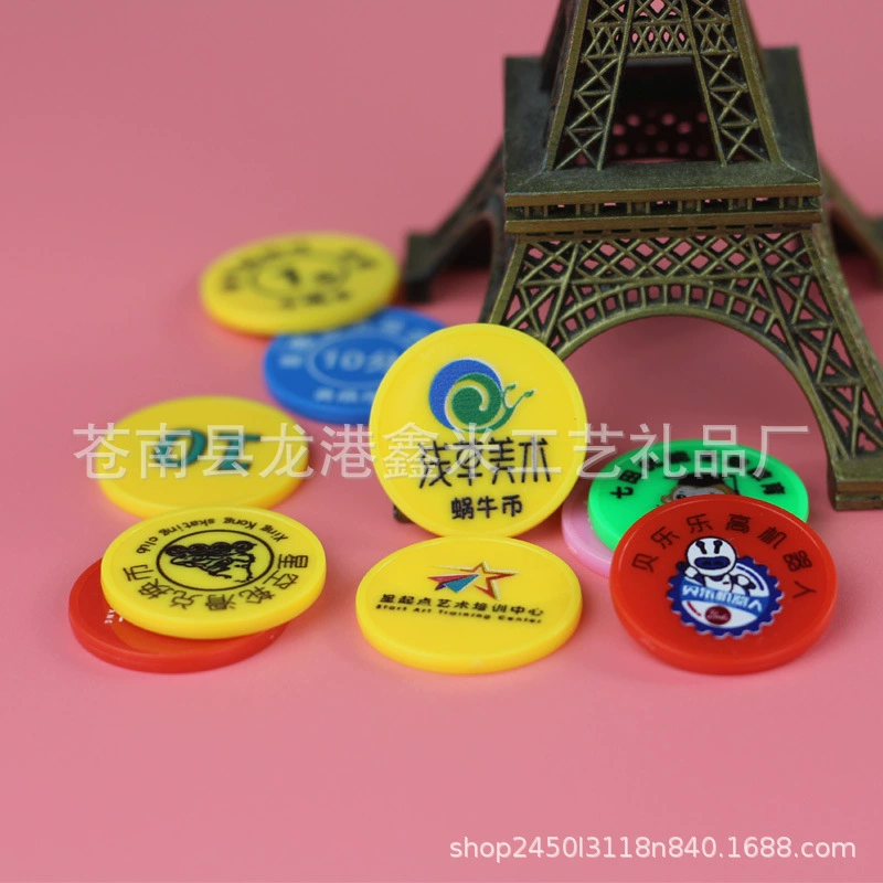 Пластиковая монета Бонус Монета Бонусная карта Подсчет токенов Бонус Монета Бонус