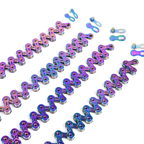 SUMC fully hollow color chain mountain bike road bicycle transmission chain chain 9 10 11 12 speed