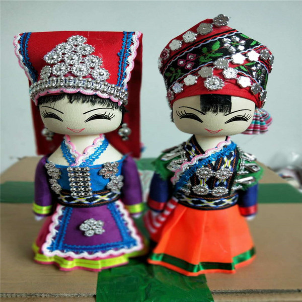 ethnic wooden doll head