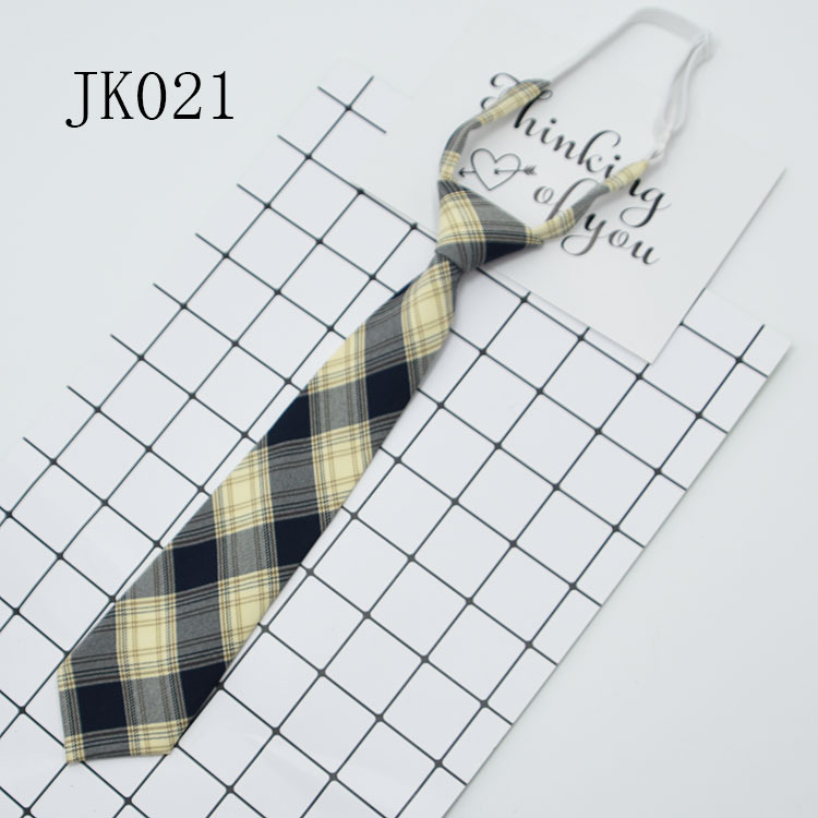 Corbata Plegada para Uniforme JK de Poliéster Estampado de Cuadros para Uniforme Escolar image 19