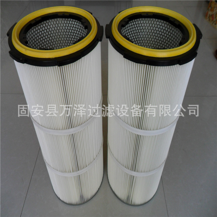 供应蓝色端盖除尘滤芯 六耳快拆除尘滤芯 定异形除尘滤芯