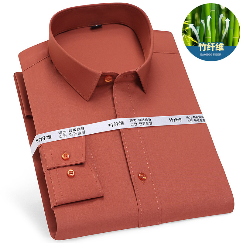 Long -sleeved bamboo fiber 20#Sun Orange