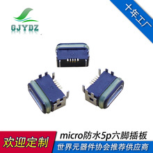 MICRO USB 5PINˮʽĸ ˮȼPX68~USBӿBβ