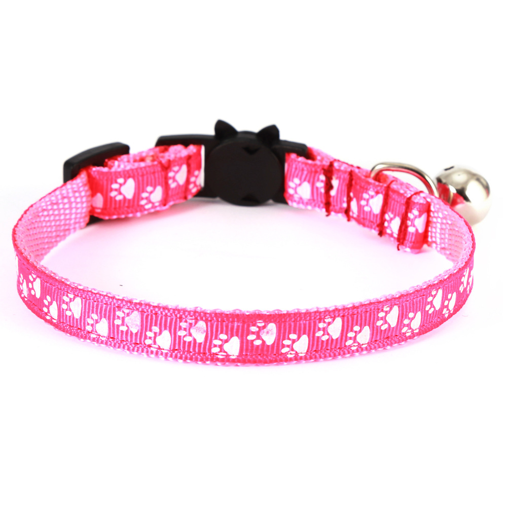 Transfronterizo nuevo gato campana gato garra barba collar de mascota hebilla de seguridad ajustable collar de gato de luz nocturna
