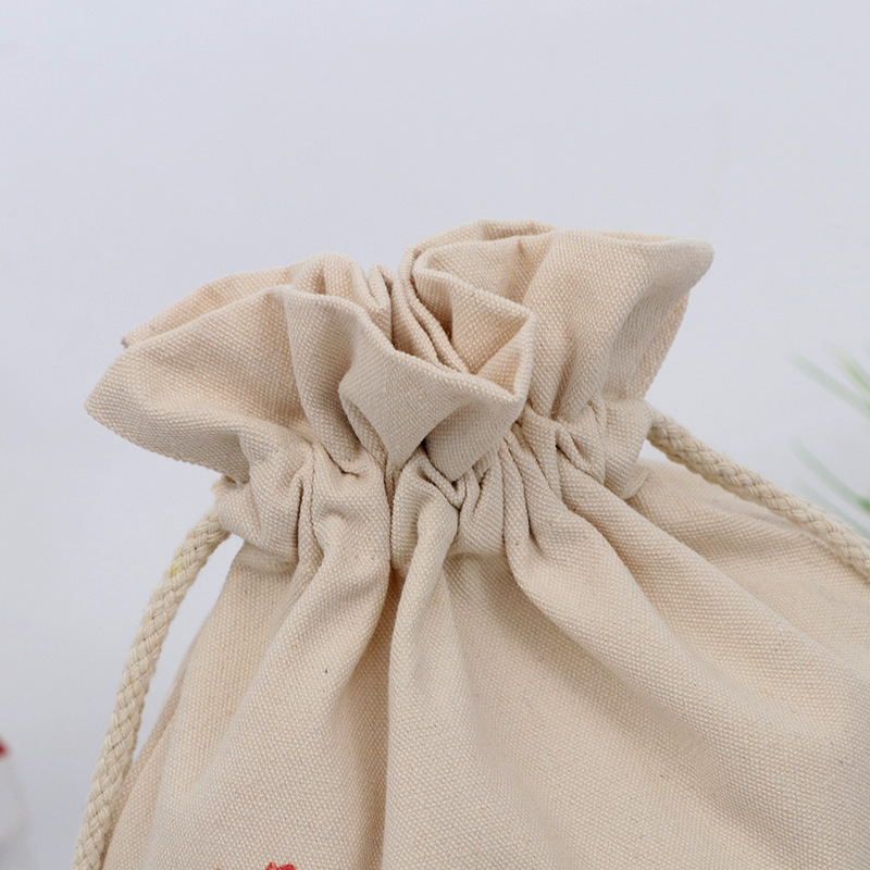 Bolsa de lona portátil con faja en blanco al contado del fabricante Bolsa de lona de almacenamiento de arroz personalizada Bolsa de algodón personalizada