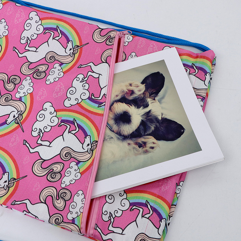 Bolsa de cordón de lona con cordón de compras personalizado doble bombeo almacenamiento bolsa de regalo bolsa de tela con cordón de arroz al por mayor