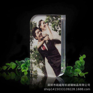 Factory Direct strong magnetic acrylic photo frame photo frame stand transparent crystal double-sided acrylic photo frame stand wholesale