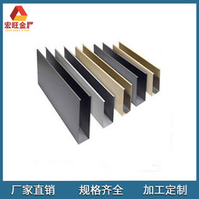 厂家批发铝合金u型槽 卡板装饰槽 衣柜橱柜背景墙修边条量大优惠