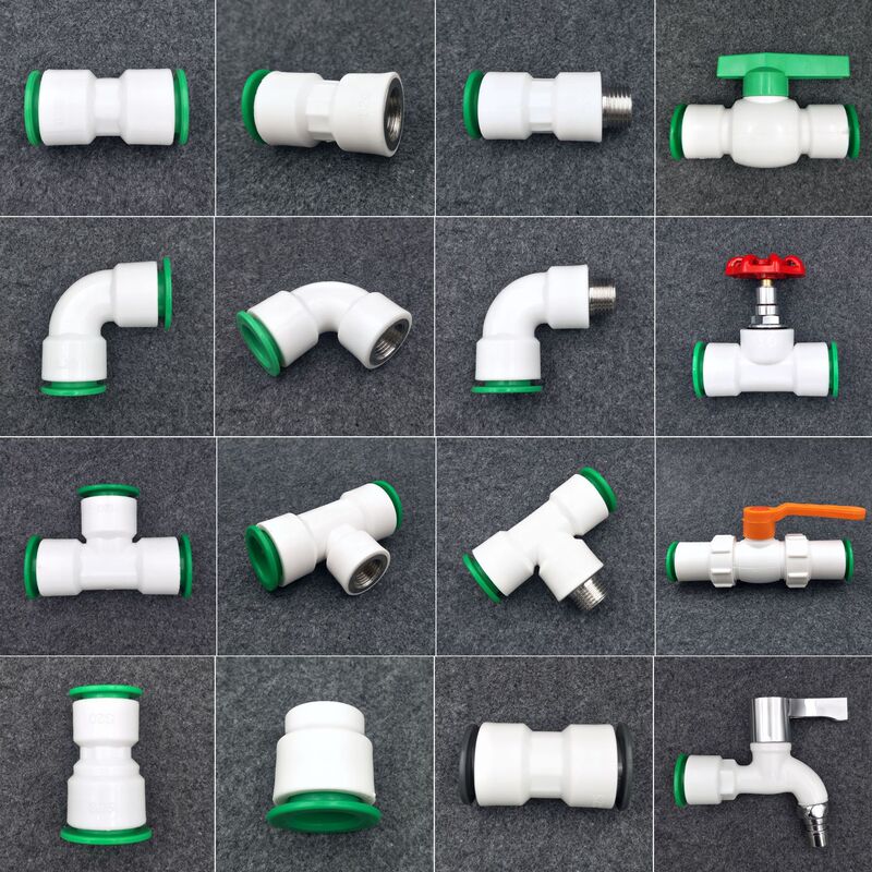 Ppr Quick Connector 1/2 Inch 20mm No-Heat Fusion Water Pipe Fittings 3/4 Inch 25mm Straight Plug-In Quick Connector Fittings No-Heat Union Joint Ppr Quick Connector 1/2 Inch 20mm No-Heat Fusion Water Pipe Fittings 3/4 Inch 25mm Straight Plug-In Quick Connector Fittings No-Heat Union Joint