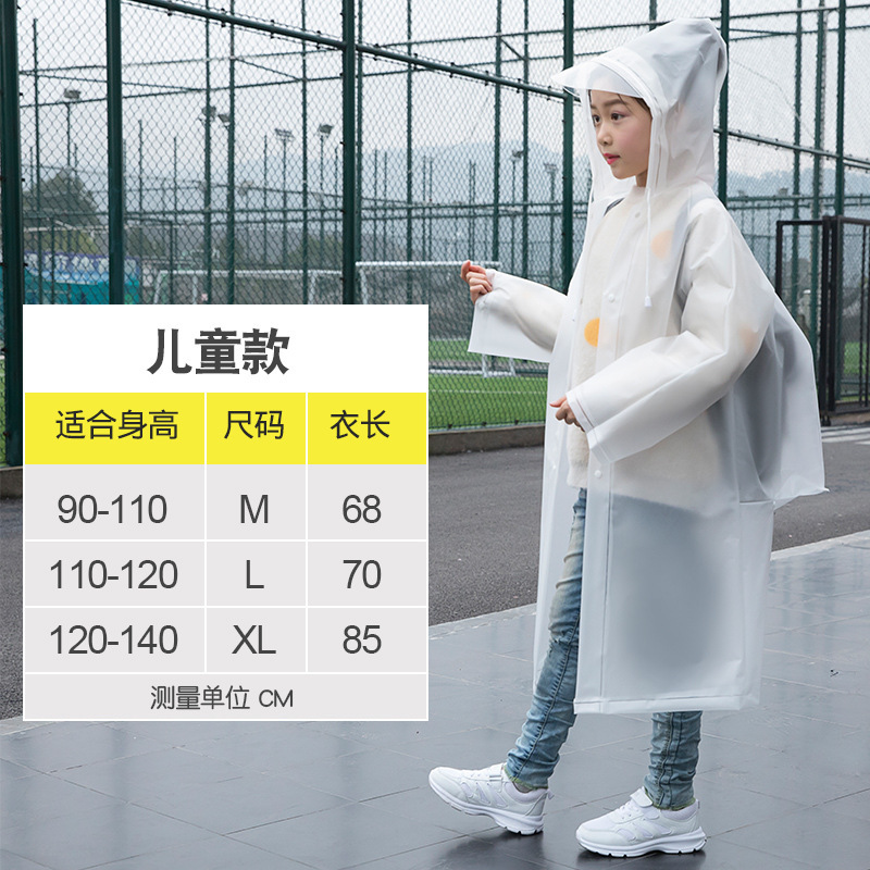 Cha colgar viajes al aire libre Eva impermeable mochila niños adultos largo senderismo escalada con sombrero engrosado poncho