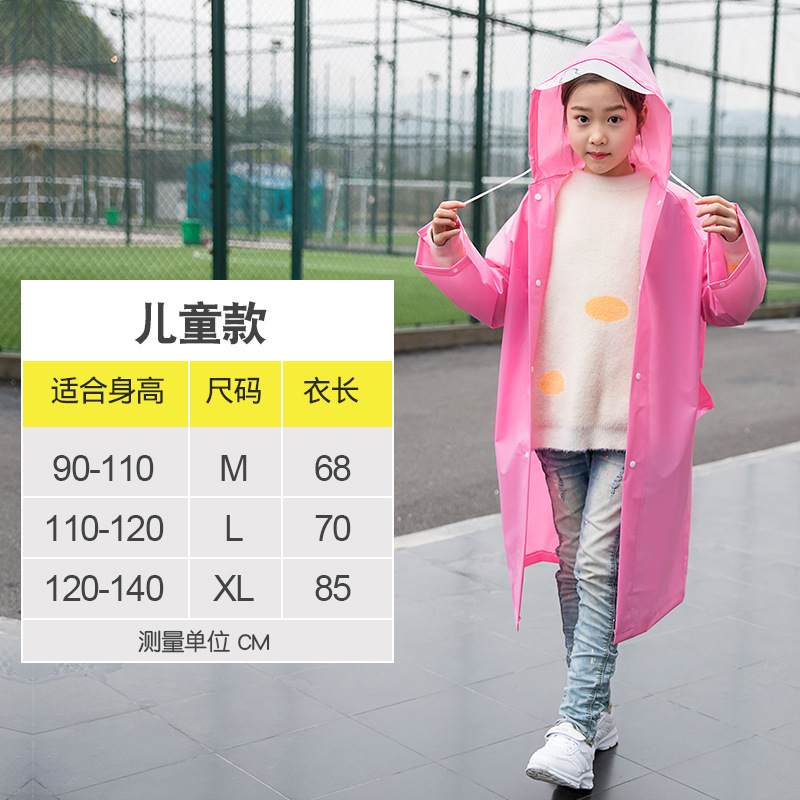 Cha colgar viajes al aire libre Eva impermeable mochila niños adultos largo senderismo escalada con sombrero engrosado poncho