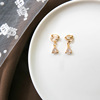 Ear clips, fashionable small earrings, no pierced ears, internet celebrity, simple and elegant design