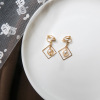 Ear clips, fashionable small earrings, no pierced ears, internet celebrity, simple and elegant design