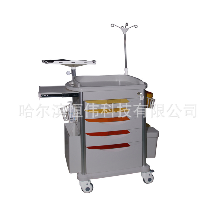 工程塑料ABS五抽屉多功能急救车抢救车