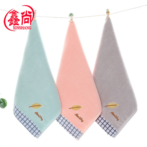 Pure cotton towel embroidered logo household gift adult men and women face towel thickened absorbent advertising gift towel
