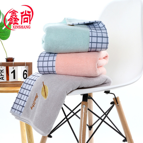 Pure cotton towel embroidered logo household gift adult men and women face towel thickened absorbent advertising gift towel