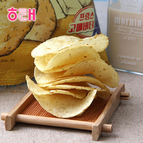 Korean Imported Haitai Honey Butter Potato Chips 60g Bagged Puffed Snack Wholesale 16 Bags/Box