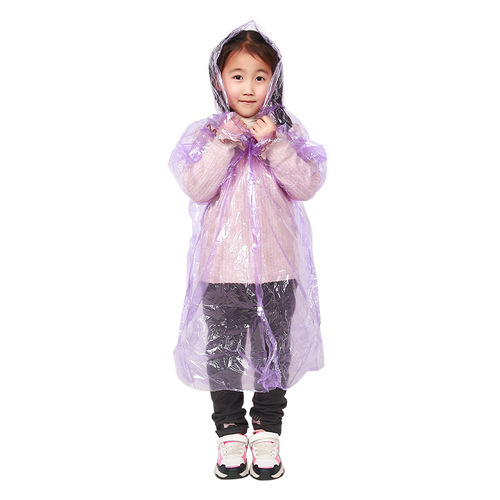 Children's one-piece raincoat, thickened for travel, kindergarten babies, waterproof rain poncho, wholesale